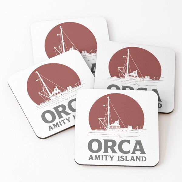 Item preview, Orca Boat - Amity Island Jaws Inspired Retro Design - Clear Background designed and sold by Alien-Theory.