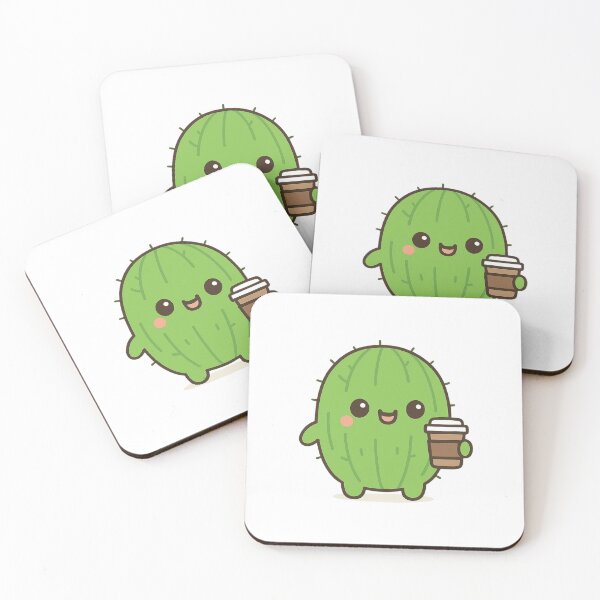 Item preview, Coffee Cactus – Cute Kawaii Chibi Plant Design designed and sold by artbyTSR.