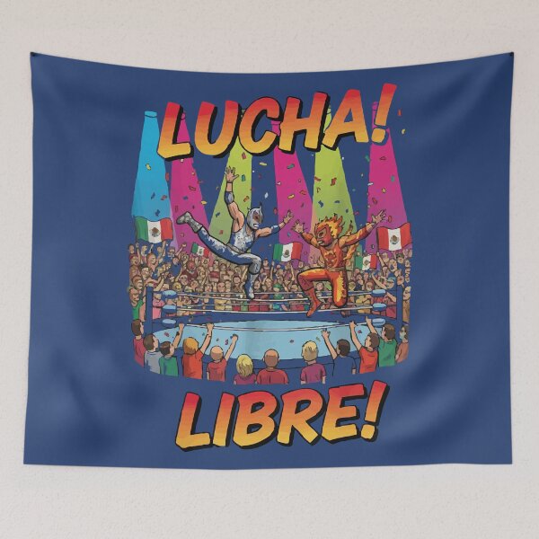 Item preview, Mexican flag Wrestling Fan designed and sold by Uglyandcute.