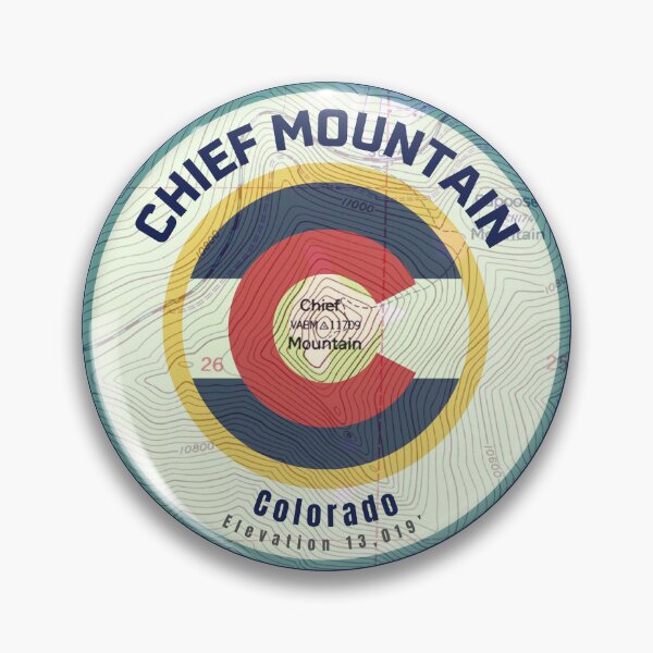 Item preview, Colorado Mountain Map - Chief Mountain designed and sold by Willz Designz.
