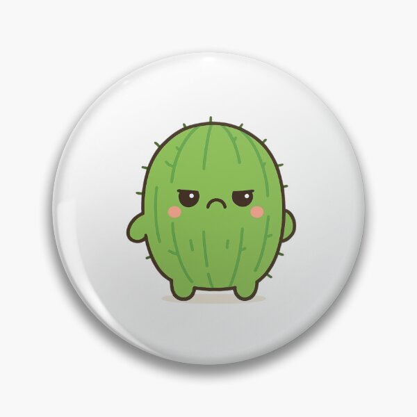 Item preview, Angry Cactus – Cute Kawaii Chibi Plant Design designed and sold by artbyTSR.