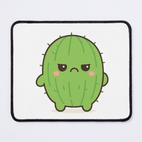 Item preview, Angry Cactus – Cute Kawaii Chibi Plant Design designed and sold by artbyTSR.