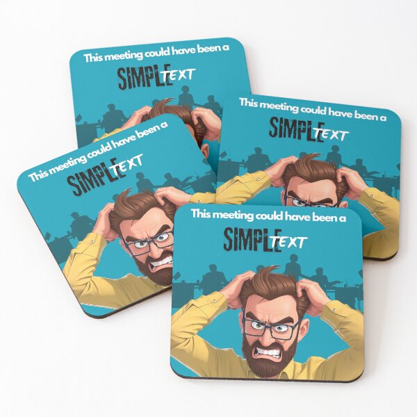 Item preview, This Meeting Could Have Been a Text – Funny Office Quote designed and sold by Red White Blue Studio.