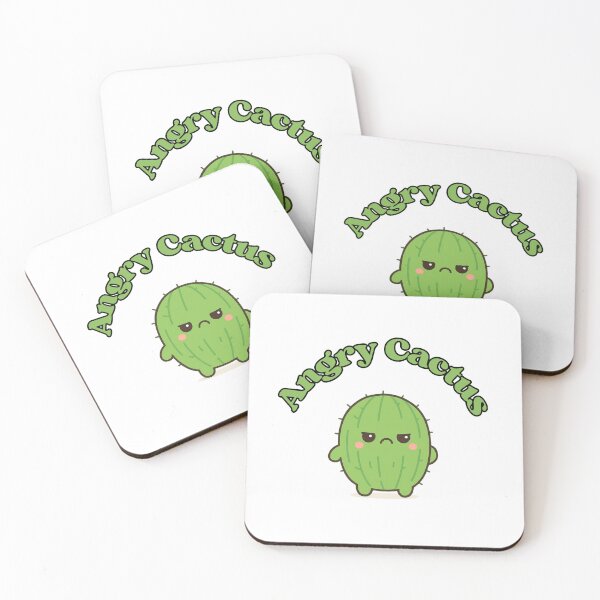 Item preview, Angry Cactus – Cute Kawaii Chibi Plant Design designed and sold by artbyTSR.
