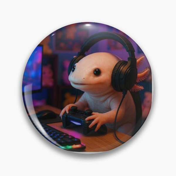 Item preview, Cute Axolotl Gamer designed and sold by LumoFreak.
