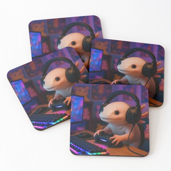 Item preview, Cute Axolotl Gamer designed and sold by LumoFreak.