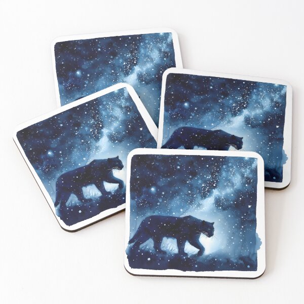 Item preview, Black Panther Under Stars designed and sold by RubisLeaf.