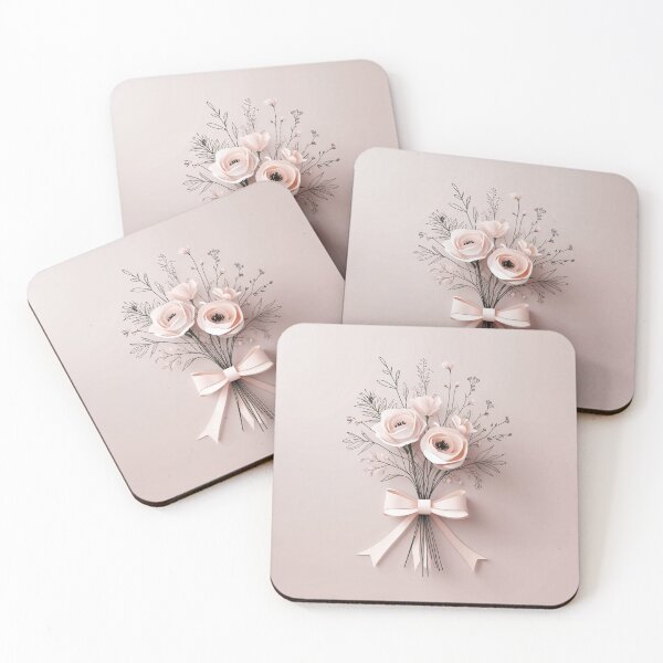 Item preview, Elegant Pastel Floral Badge designed and sold by 0606PM.