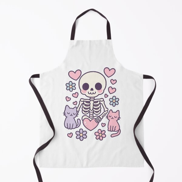 Item preview, Cute Skeleton with Cats – Kawaii Pastel Goth Design designed and sold by AmeliaKrysiak.