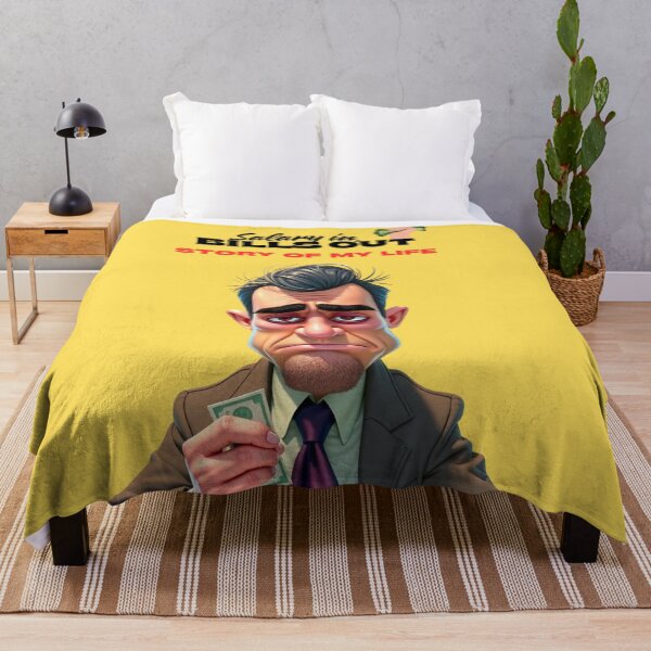Item preview, Salary In, Bills Out – Story of My Life Funny Office Quote designed and sold by Red White Blue Studio.
