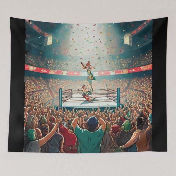 Item preview, Mexican flag Wrestling Fan designed and sold by Uglyandcute.