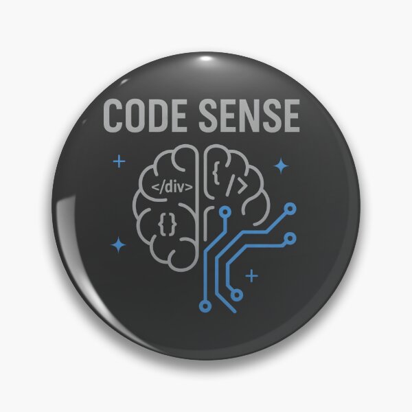 Item preview, Code Sense – Minimalist Tech Brain Design for Programmers & Coders designed and sold by BRAINROTWEAR.