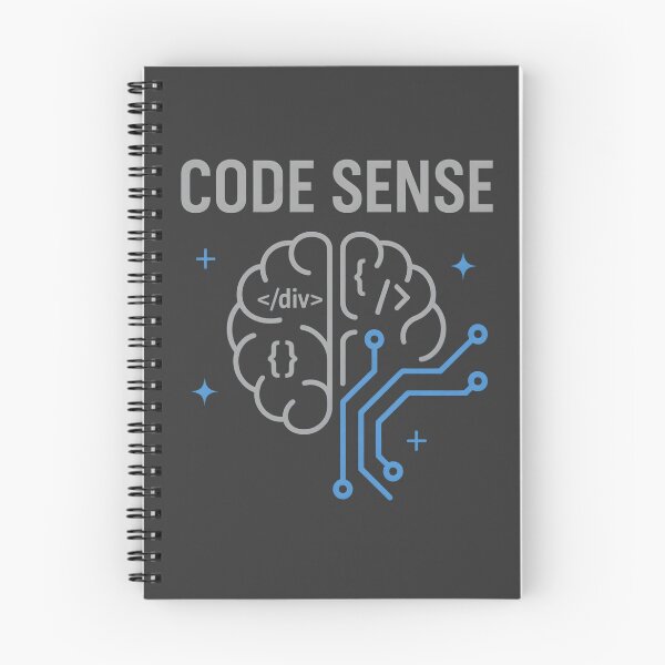 Item preview, Code Sense – Minimalist Tech Brain Design for Programmers & Coders designed and sold by BRAINROTWEAR.
