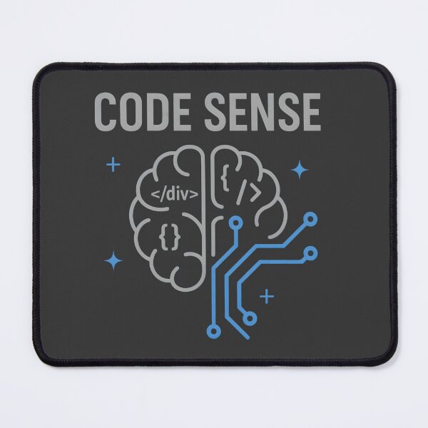 Item preview, Code Sense – Minimalist Tech Brain Design for Programmers & Coders designed and sold by BRAINROTWEAR.