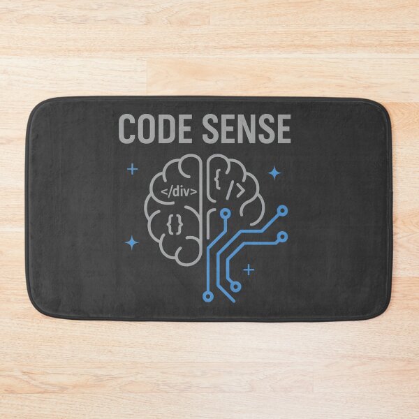 Item preview, Code Sense – Minimalist Tech Brain Design for Programmers & Coders designed and sold by BRAINROTWEAR.