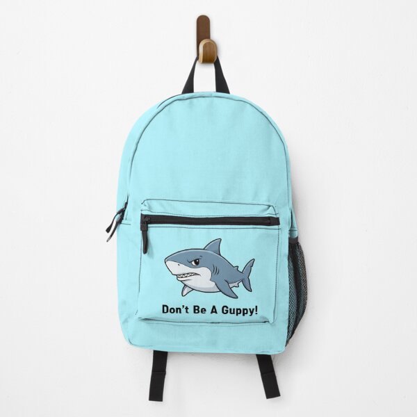 Item preview, Don't Be a Guppy! - Funny Angry Shark designed and sold by ART-POD-PL.