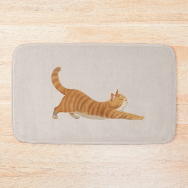Item preview, Lazy Stretching Orange Cat designed and sold by StoryStroke.