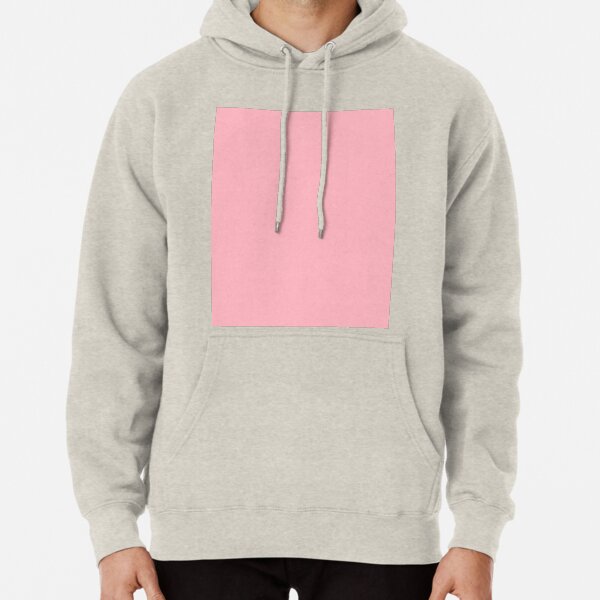 plain baby pink hoodie