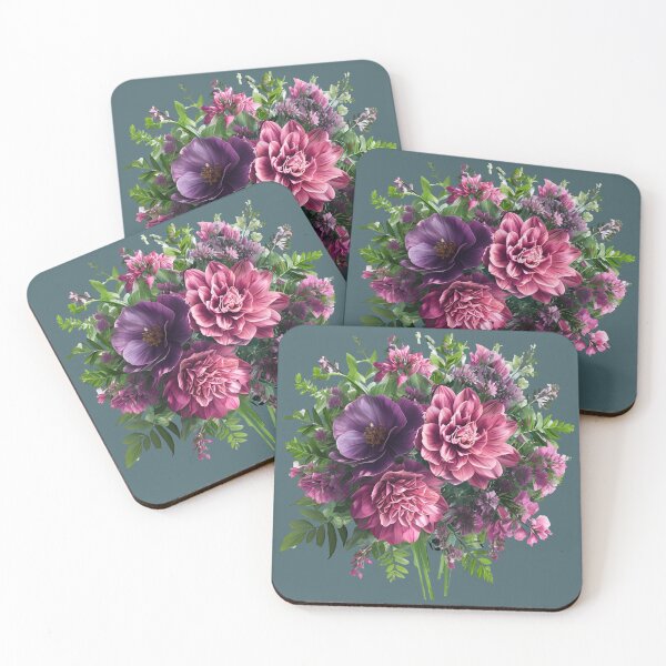 Item preview, Beautiful flowers bouquet - pink, purple  designed and sold by Ausra789.
