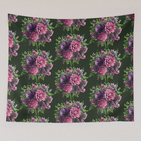Item preview, Beautiful flowers bouquet - pink, purple  designed and sold by Ausra789.