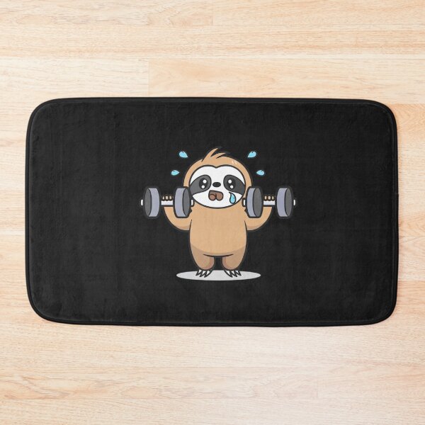 Item preview, Chibi Sloth Gym Fail – Cute Kawaii Funny Workout Animal Cartoon designed and sold by ColorSplash123.