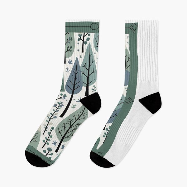 Item preview, Nordic Forest Pattern – Scandinavian Woodland Design – Minimalist designed and sold by Ausra789.