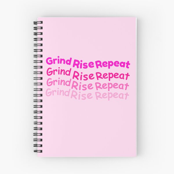 Item preview, Grind Rise Repeat Motivational Quote designed and sold by Meenova Art.