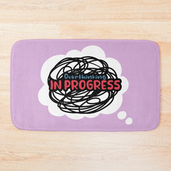 Item preview, Overthinking in progress lettering designed and sold by SweetberryHouse.