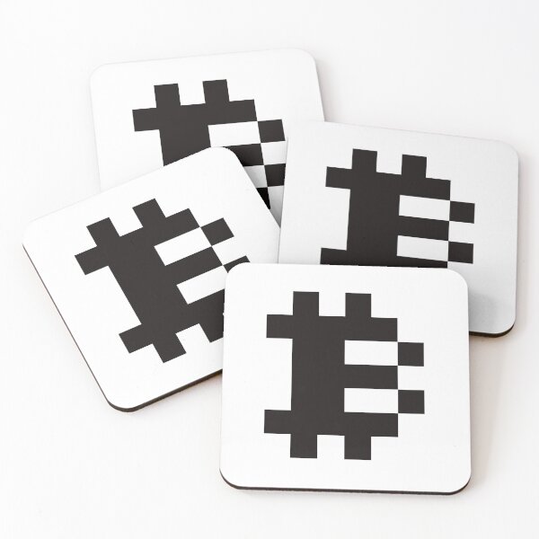 Item preview, Bitcoin Logo – Pixel Art Classic Symbol Black Color designed and sold by CyberRex.