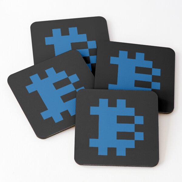 Item preview, Bitcoin Logo – Pixel Art Classic Symbol Blue Color designed and sold by CyberRex.