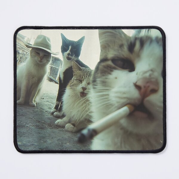 Item preview, Smoking Cats Meme designed and sold by BASKF.