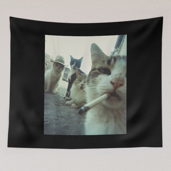 Item preview, Smoking Cats Meme designed and sold by BASKF.