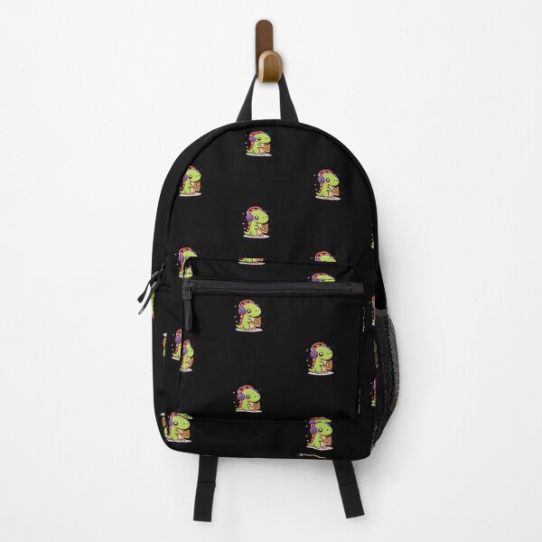 Item preview, Chibi Dinosaur Pizza & Music – Cute Kawaii Funny Cartoon Animal Design designed and sold by ColorSplash123.