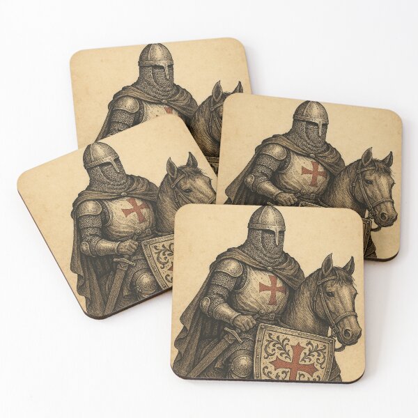 Item preview, Medieval Knight Templar on Horseback designed and sold by photoparadise22.