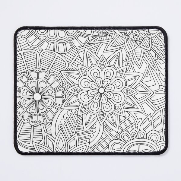 Item preview, Mandala floral Pattern-Relaxing Coloring Page Art designed and sold by GTeoArt.