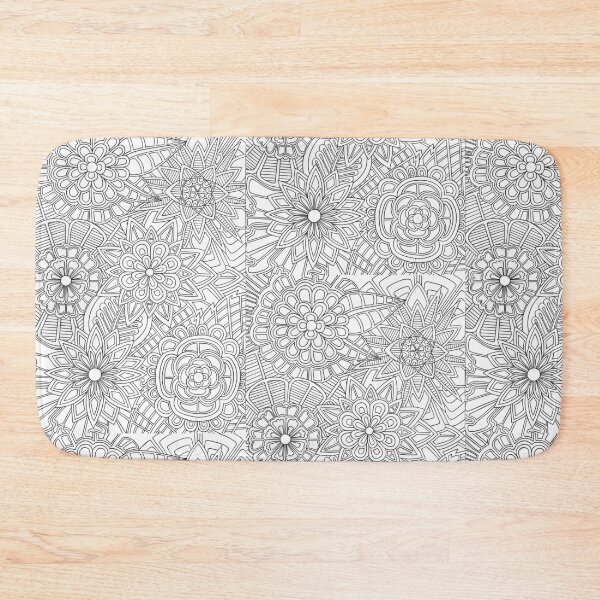 Item preview, Mandala floral Pattern-Relaxing Coloring Page Art designed and sold by GTeoArt.