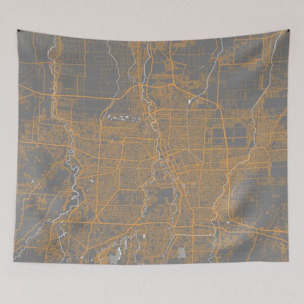Item preview, Medan City Map of North Sumatra, Indonesia  - Bauhaus designed and sold by deMAP.