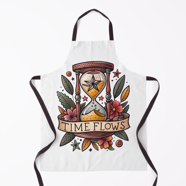 Item preview, Time Flows – Neo-Traditional Hourglass with Flowers designed and sold by FlowingInkArt.