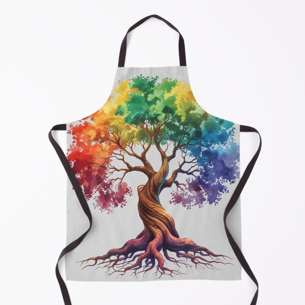 Item preview, Rooted in Color – Rainbow Tree Watercolor Illustration designed and sold by LaLi-Designs.