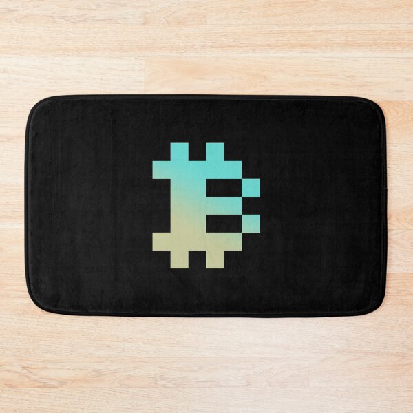 Artikelvorschau, Bitcoin-Logo – Pixel Art Klassische psychedelische Farbe entworfen und verkauft von CyberRex.