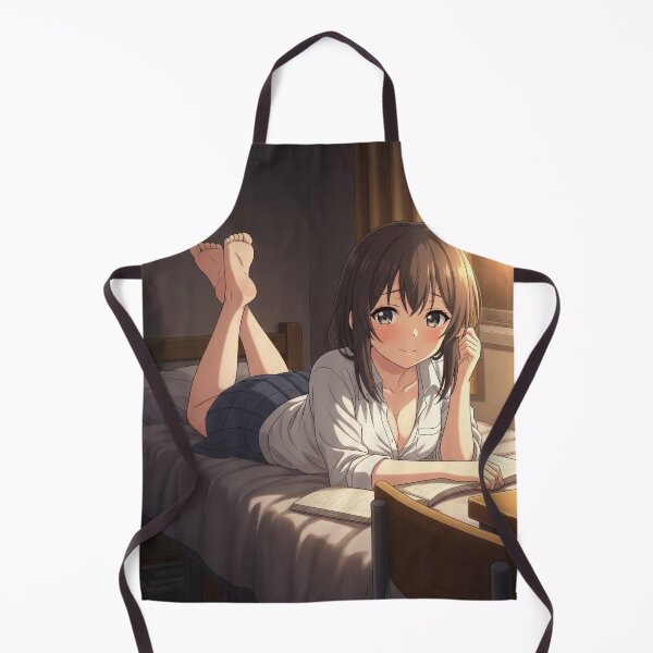Item preview, Waifu relaxing with a book in the warm light designed and sold by GerwantSHOP.