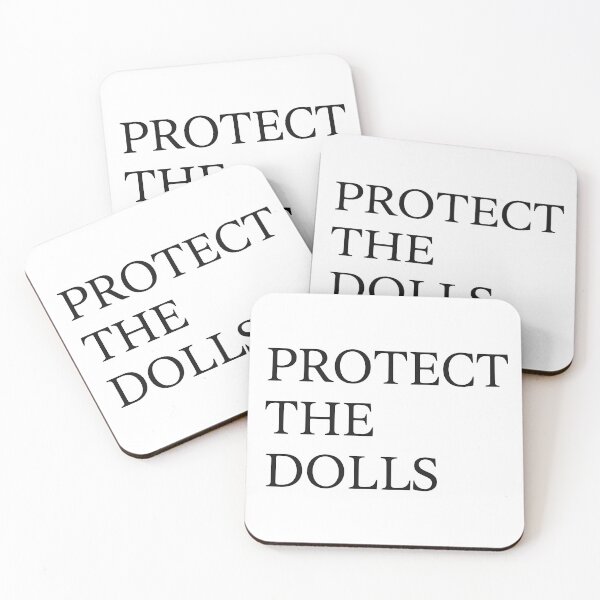 Item preview, PROTECT THE DOLLS T-Shirt | Feminist Empowerment Slogan Tee | Aesthetic Streetwear Quote designed and sold by BRAINROTWEAR.