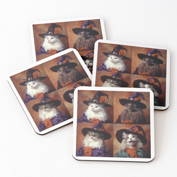 Item preview, Enchanted Magical Cat in Witch Costume – Funny Halloween Photobooth designed and sold by RockFireMerch.