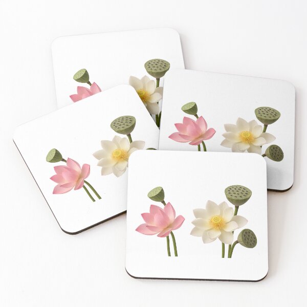 Item preview, Lotus flowers and seed pods isolated on transparent background, mid autumn festival, AI generated designed and sold by dvoevnore.