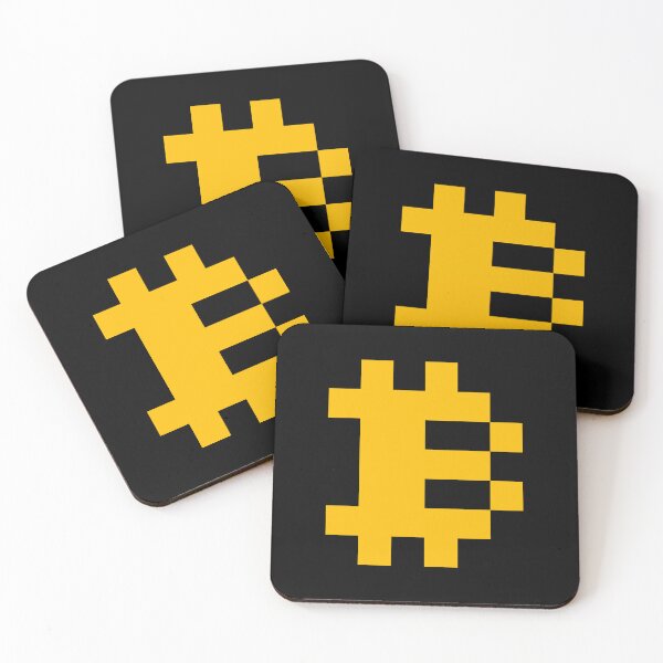 Item preview, Bitcoin Logo – Pixel Art Classic Yellow Color designed and sold by CyberRex.