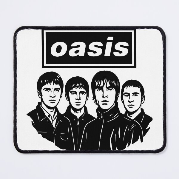 Item preview, Oasis Fan Art – Britpop Rock Band Illustration Transparent Design designed and sold by BRAINROTWEAR.