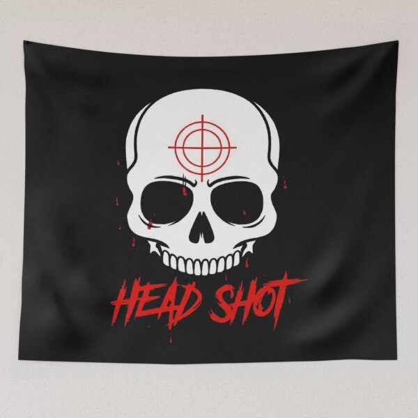 Item preview, Head Shot Skull designed and sold by BugiDesignArt.