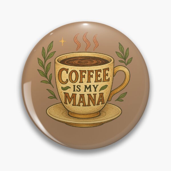 Item preview, Coffee Is My Mana Funny Gamer Fantasy Magic Drink Design designed and sold by FrictionMaxxing.
