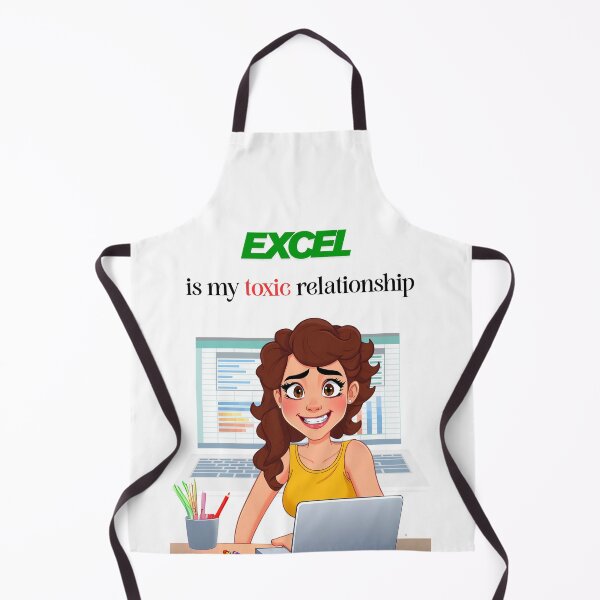 Item preview, Excel Is My Toxic Relationship – Funny Office & Data Quote designed and sold by Red White Blue Studio.