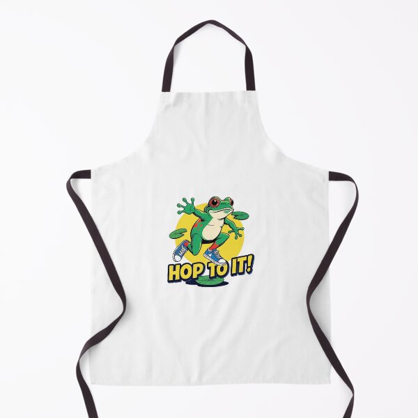 Item preview, Cool frog with futuristic scenery and the text: "HOP TO IT" designed and sold by MyPixelFun.